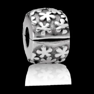 Pandora Silver Flower Clasps (SET OF TWO)